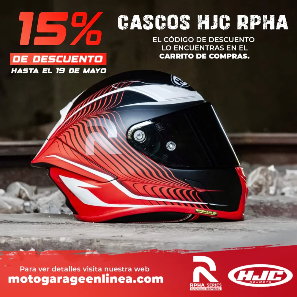 Cupon HJC RPHA 15% Moto Garage main page