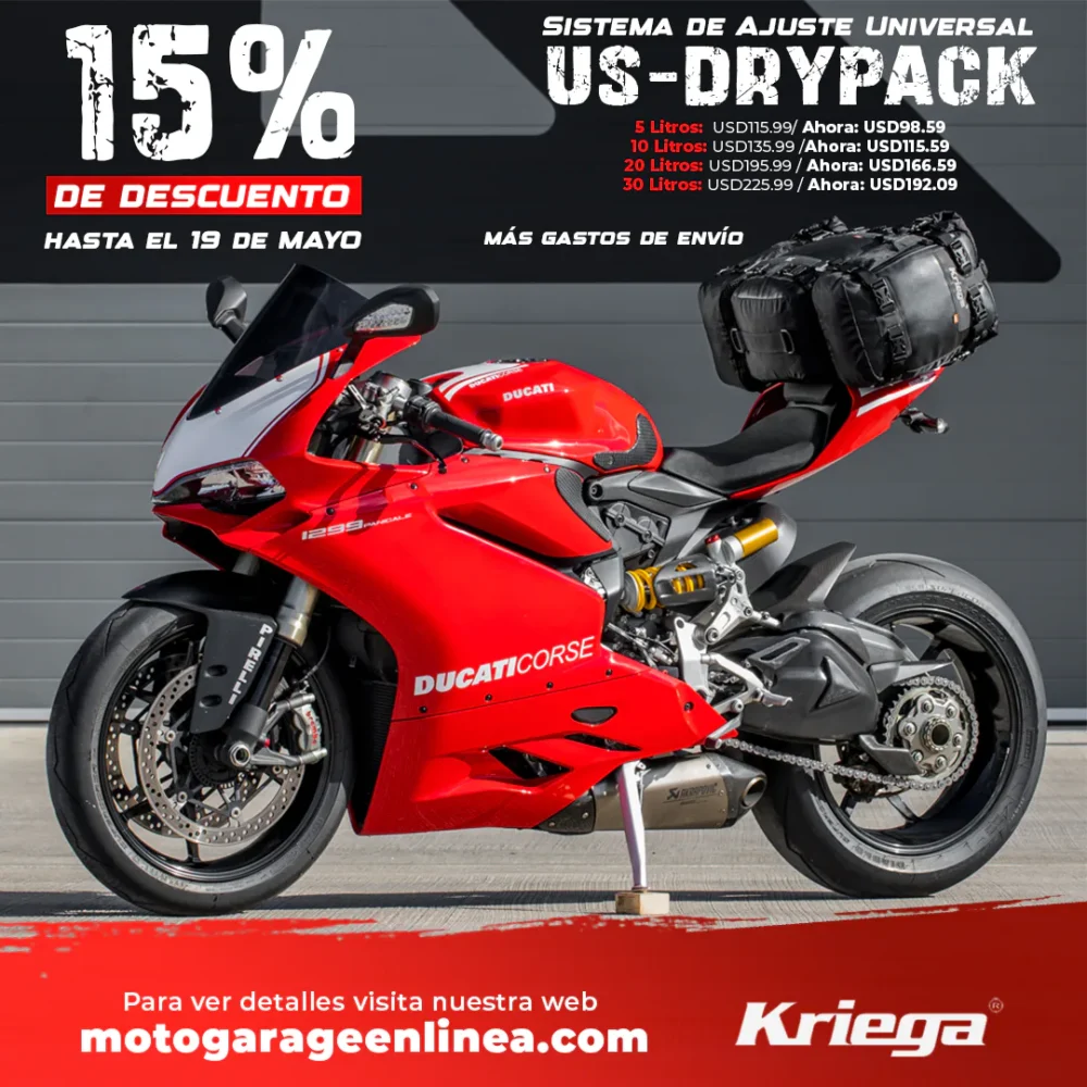 Cupon Kriega US-Drypack Moto Garage main page